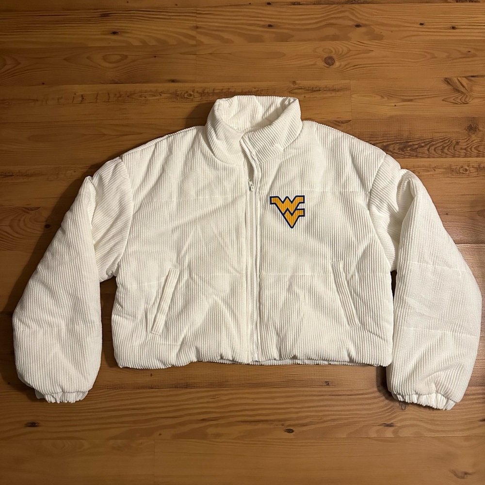 White West Virginia Corduroy Puffer Jacket